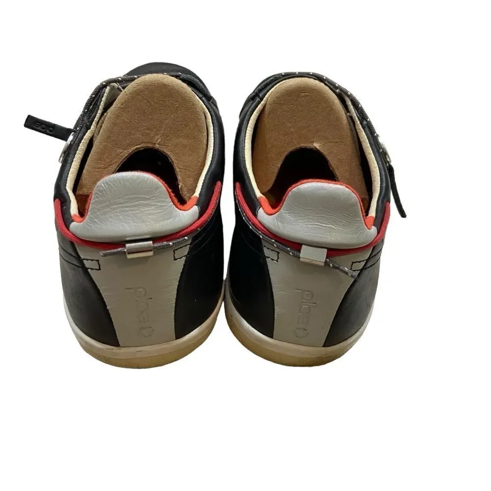 Plae Brand Mulberry Black Leather Sneakers Size 10.5 Men, Size‎ 12 Women